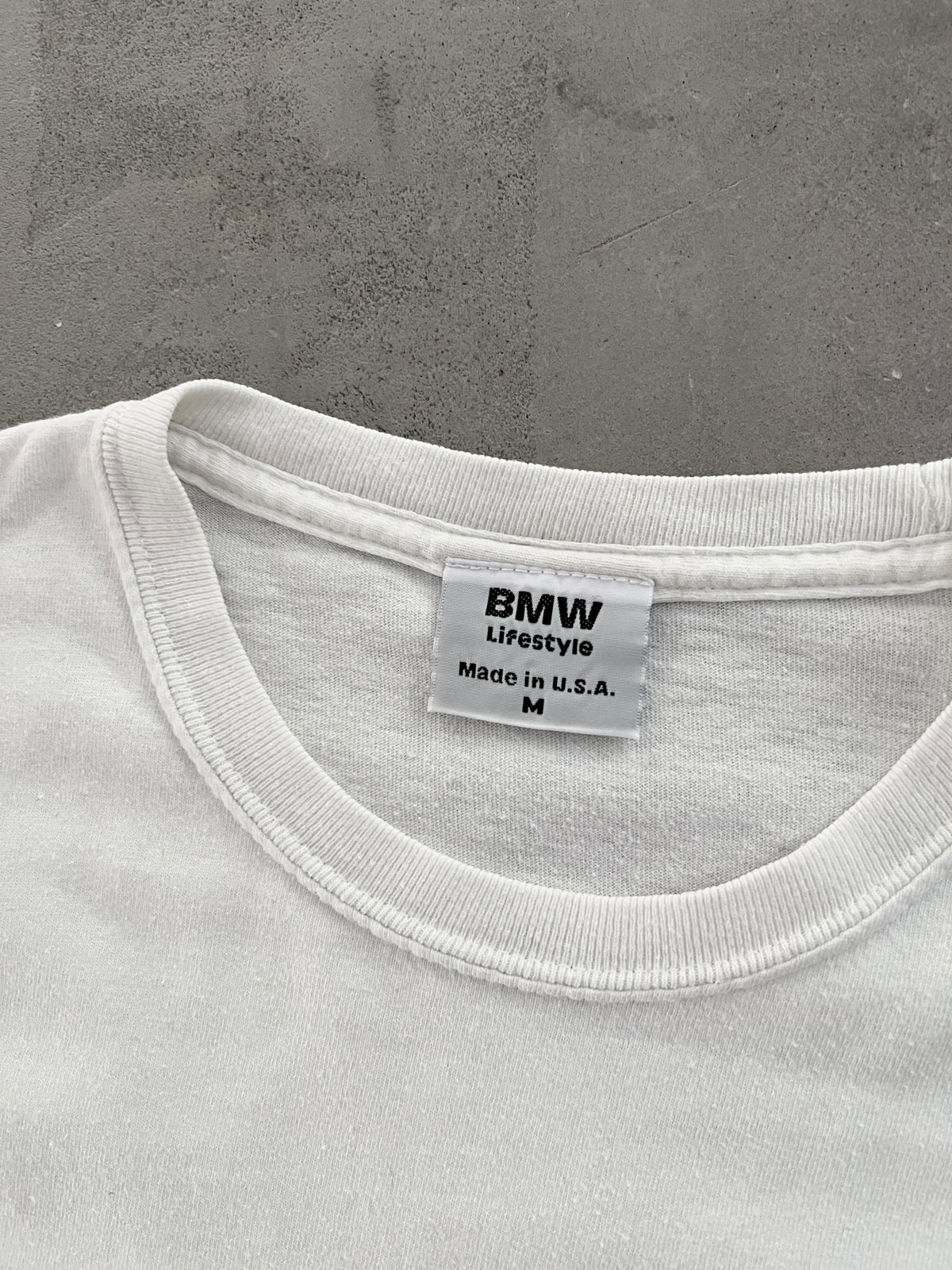 WHITE BMW TEE - 2000S - M/S
