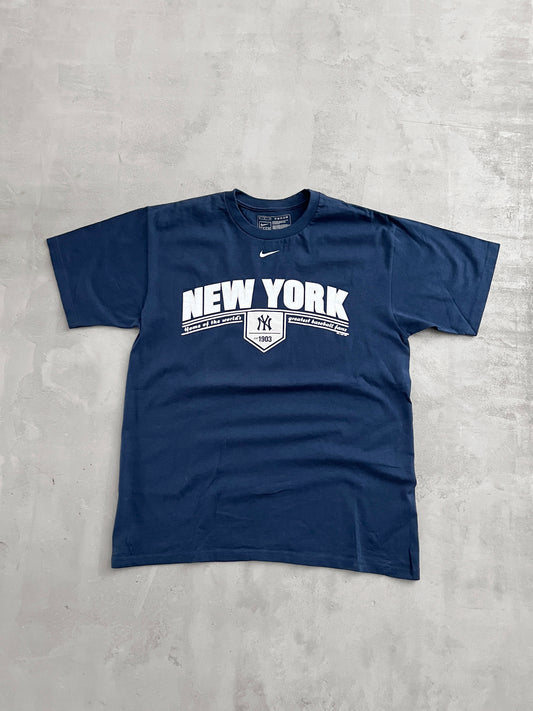 NAVY YANKEES NIKE TEE - 2000S - M/S