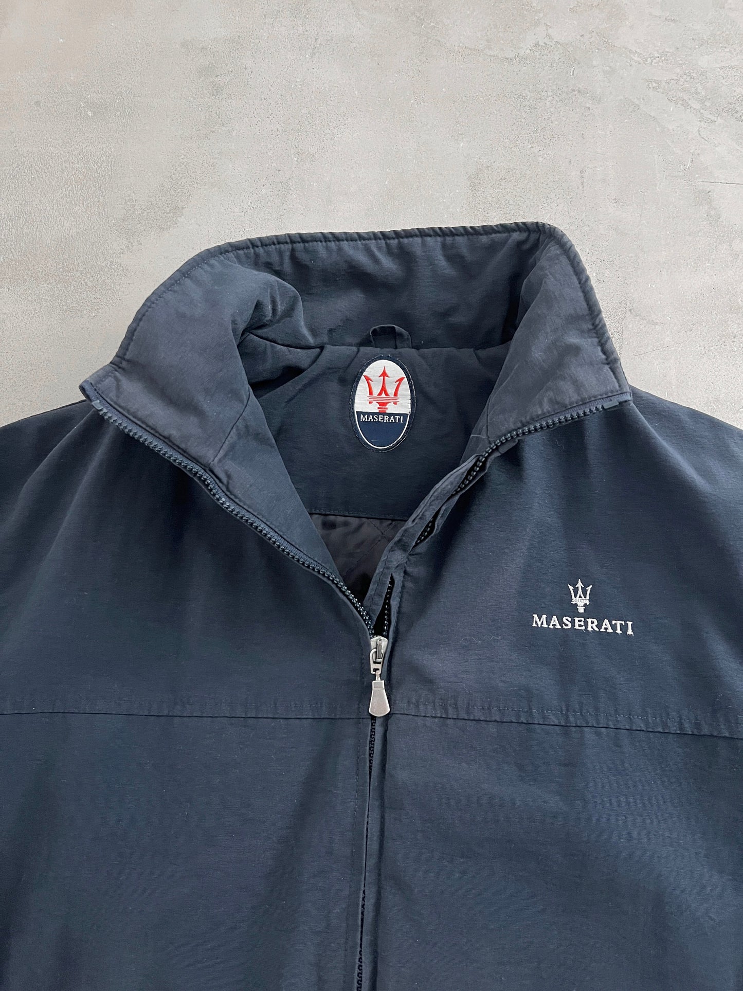 NAVY MASERATI JACKET - 2000S - L
