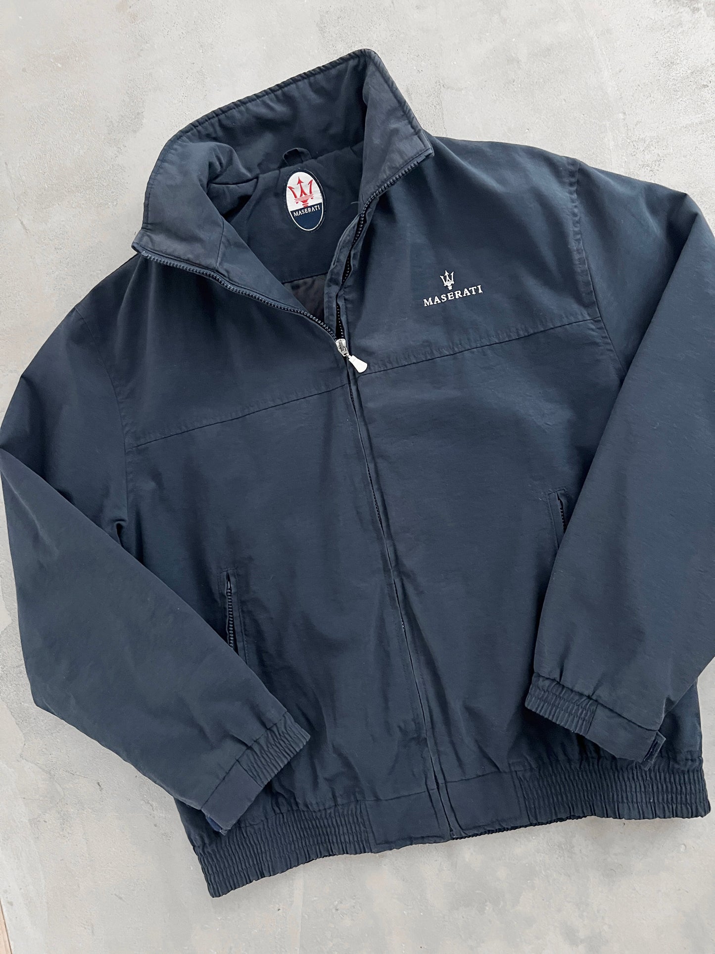 NAVY MASERATI JACKET - 2000S - L