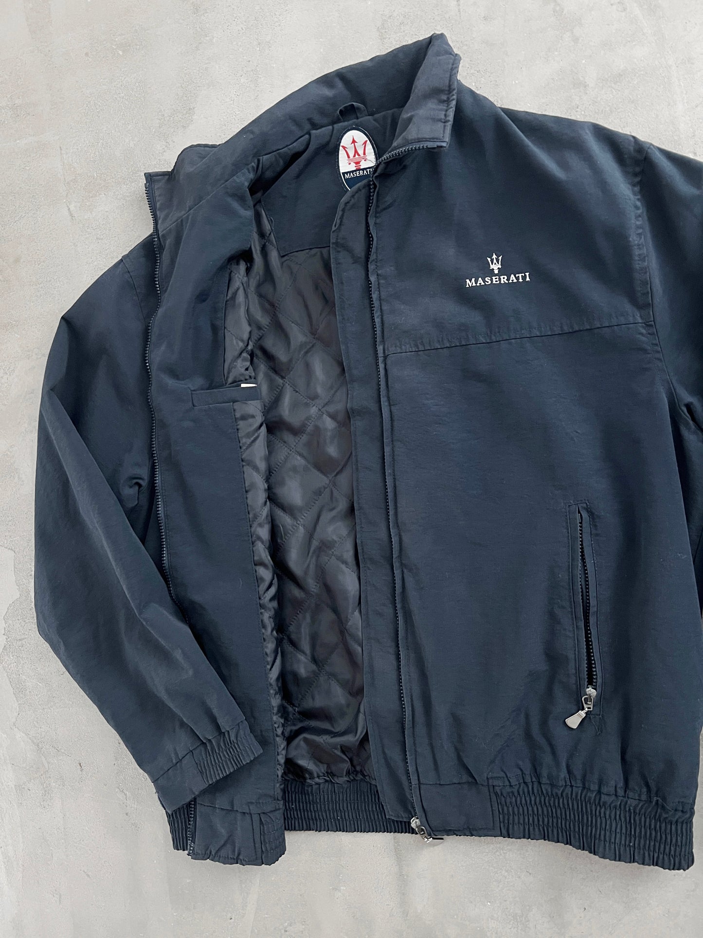 NAVY MASERATI JACKET - 2000S - L