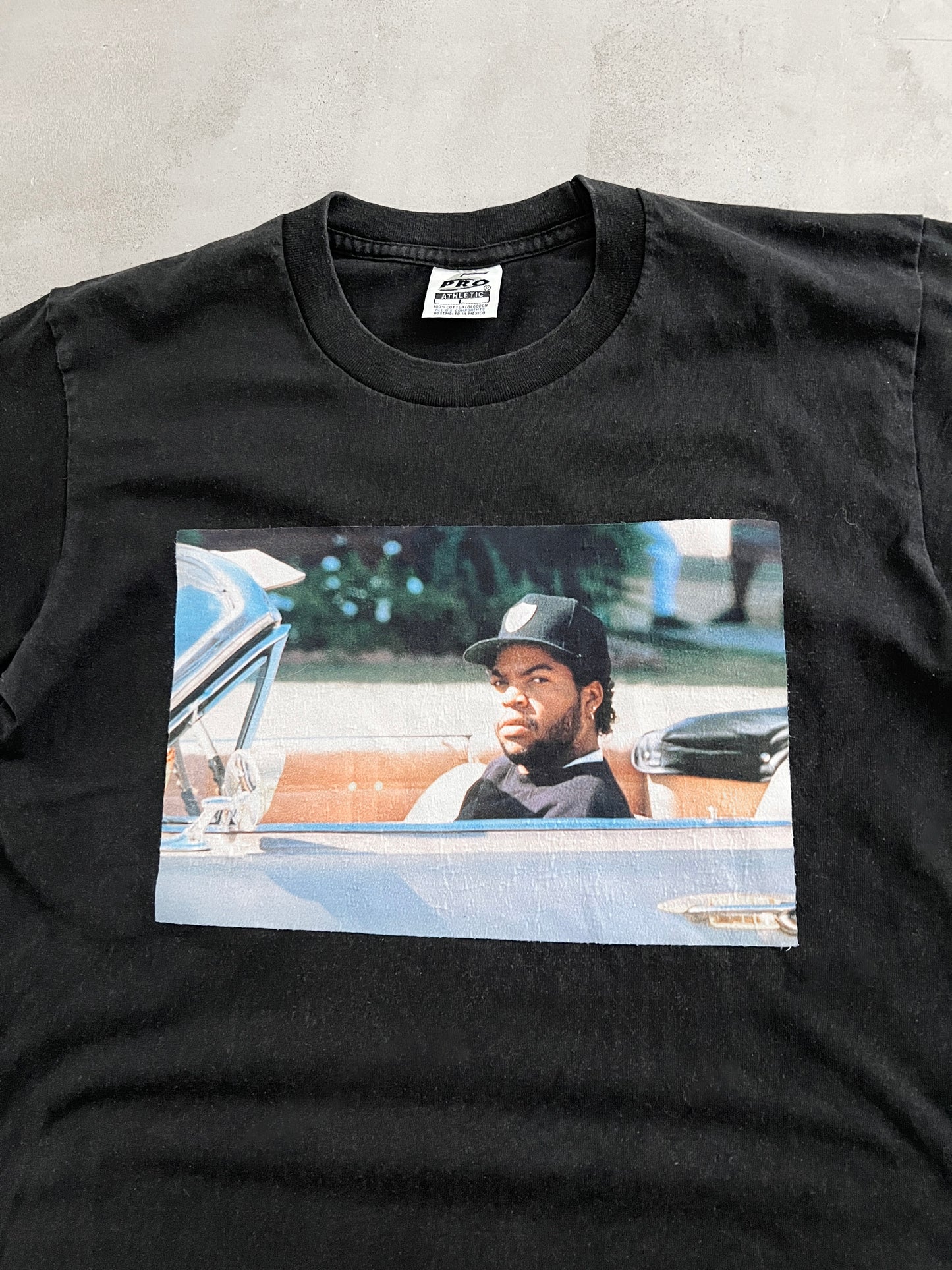 FADED BLACK ICE CUBE TEE - 1990S - L