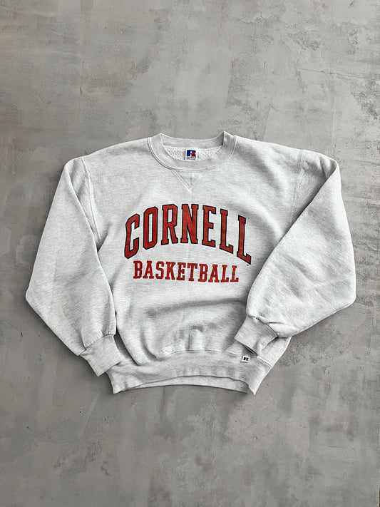 GREY RUSSELL BASKETBALL SWEATER - 1990S - S