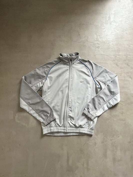 GREY NIKE TRACK JACKET - 2000S - S