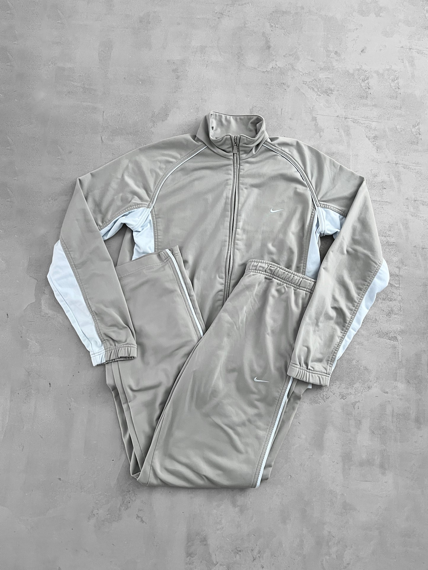 GREY/BABY BLUE NIKE TRACKSUIT - 2000S - M