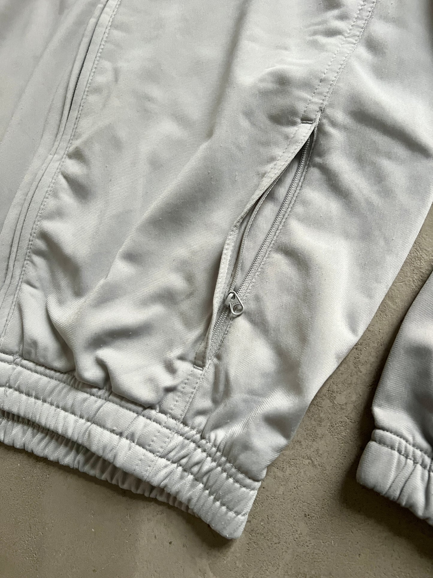 GREY NIKE TRACK JACKET - 2000S - S