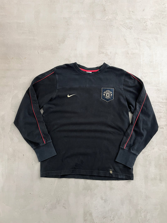 BLACK MANCHESTER UNITED LONGSLEEVE - 2000S - M
