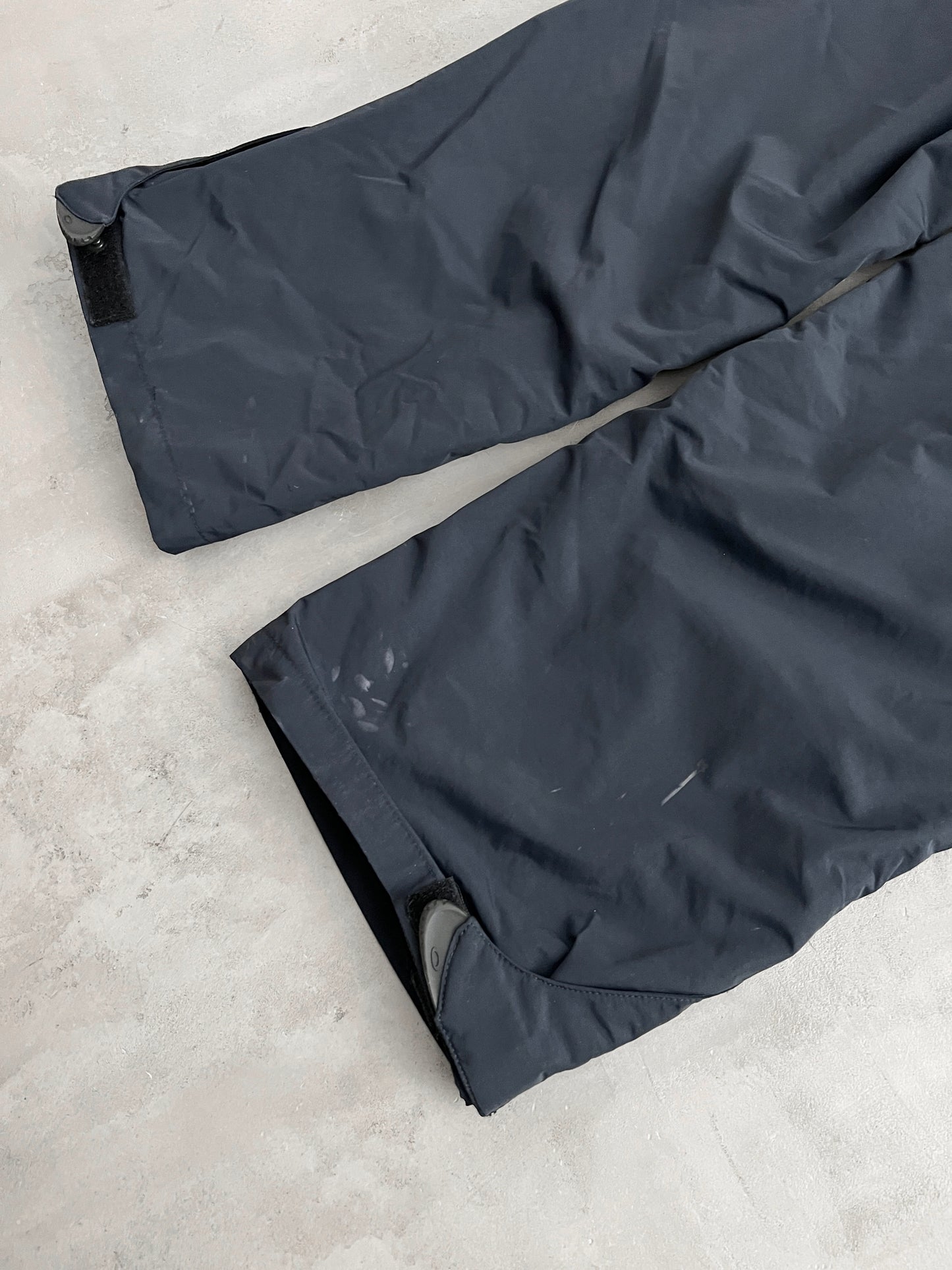 NAVY OAKLEY PANTS - 1990S - XL