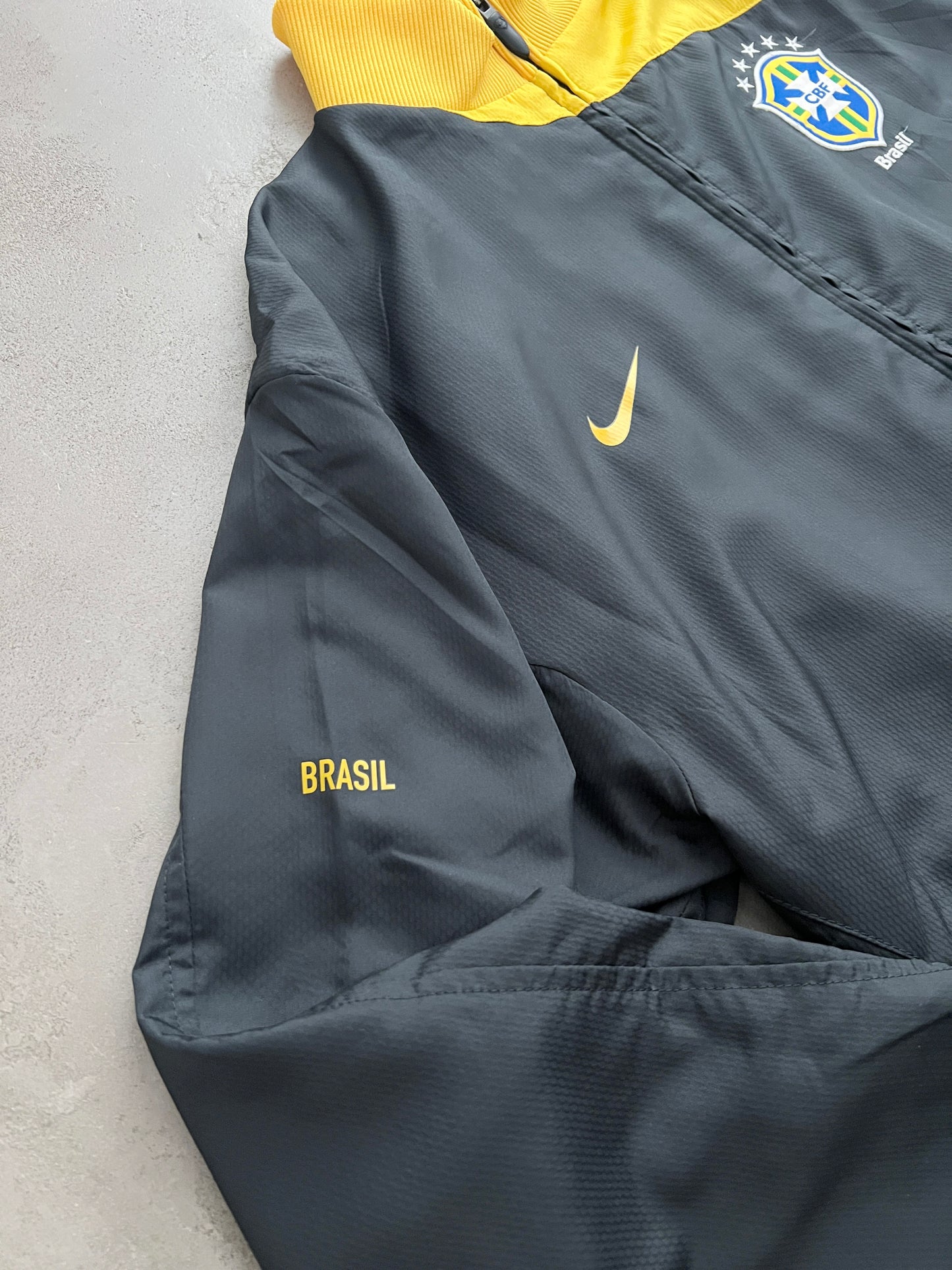 GREY BRAZIL NIKE JACKET - 2000S - XL
