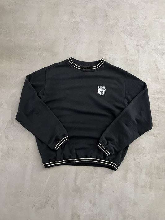 BLACK YANKEES SWEATER - 1990S - L/M