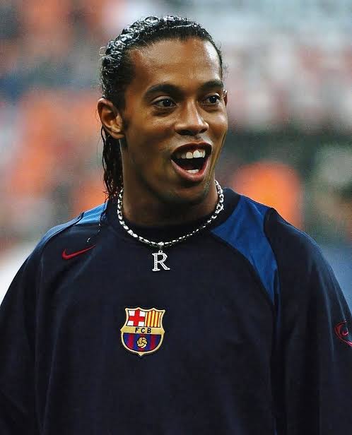 NAVY FC BARCELONA NIKE SWEATER - 2000S - L