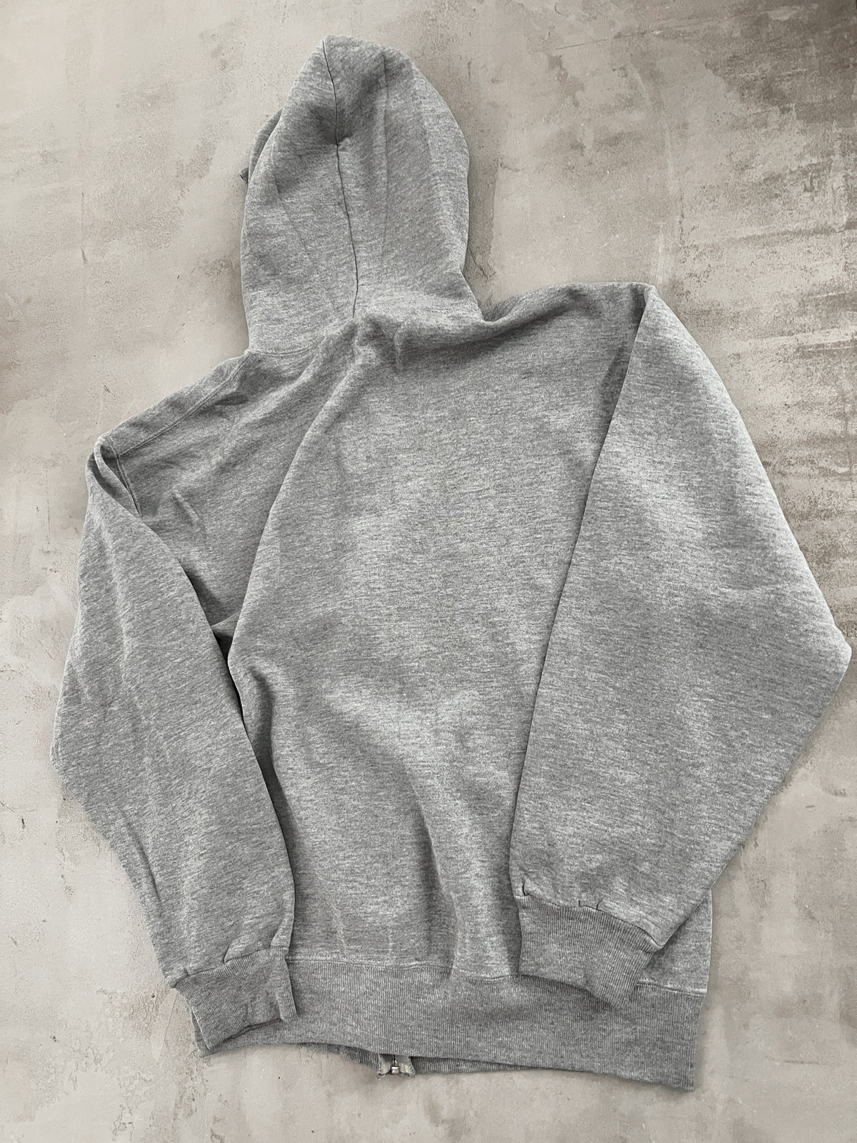 GREY RUSSELL HOODIE - 1990S - L