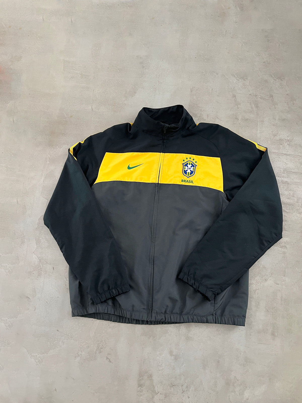 GREY BRAZIL NIKE TRACK JACKET - 2000S - XL