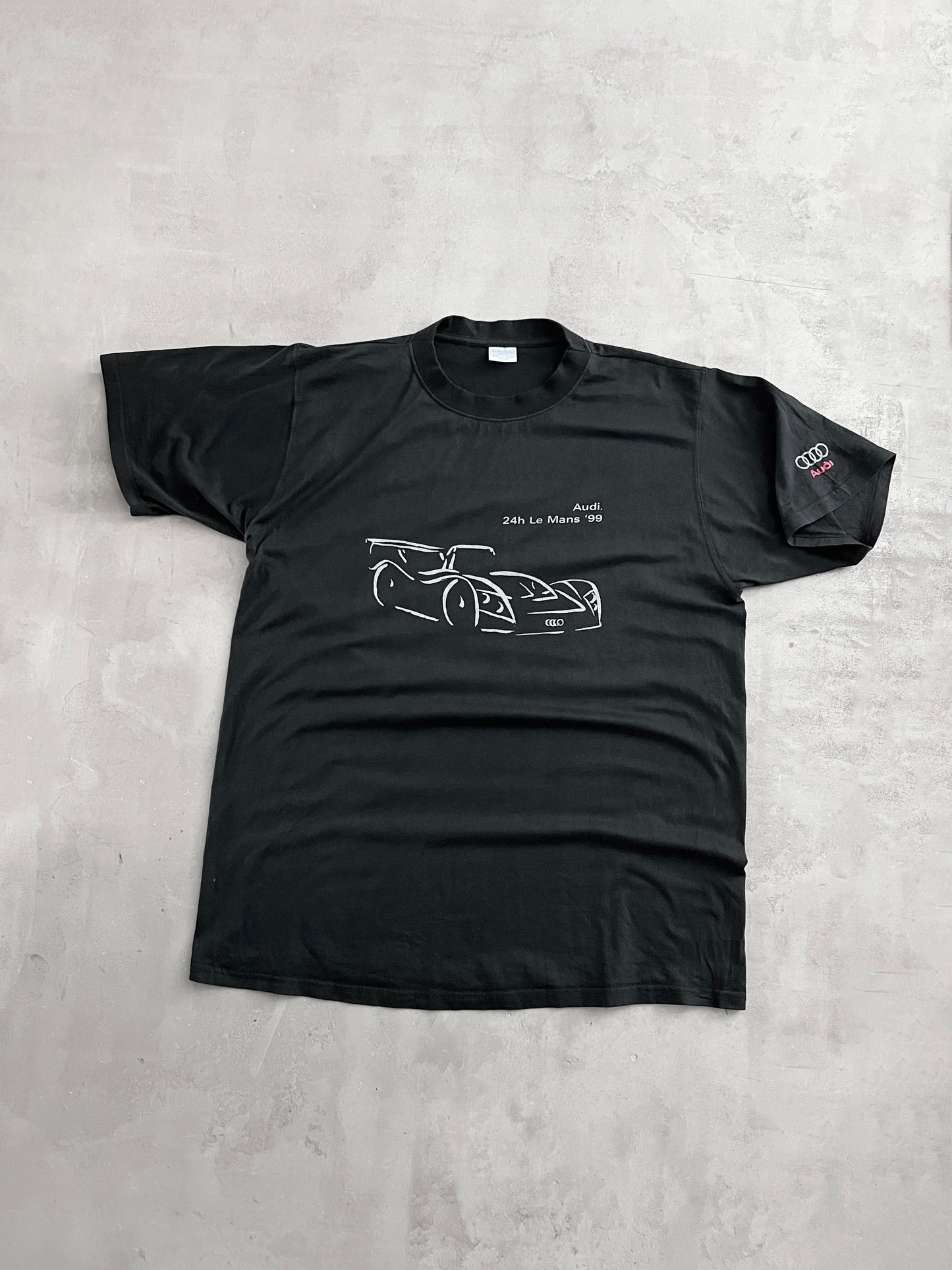 BLACK AUDI 24H LE MANS RACING TEE - 1999 - XL