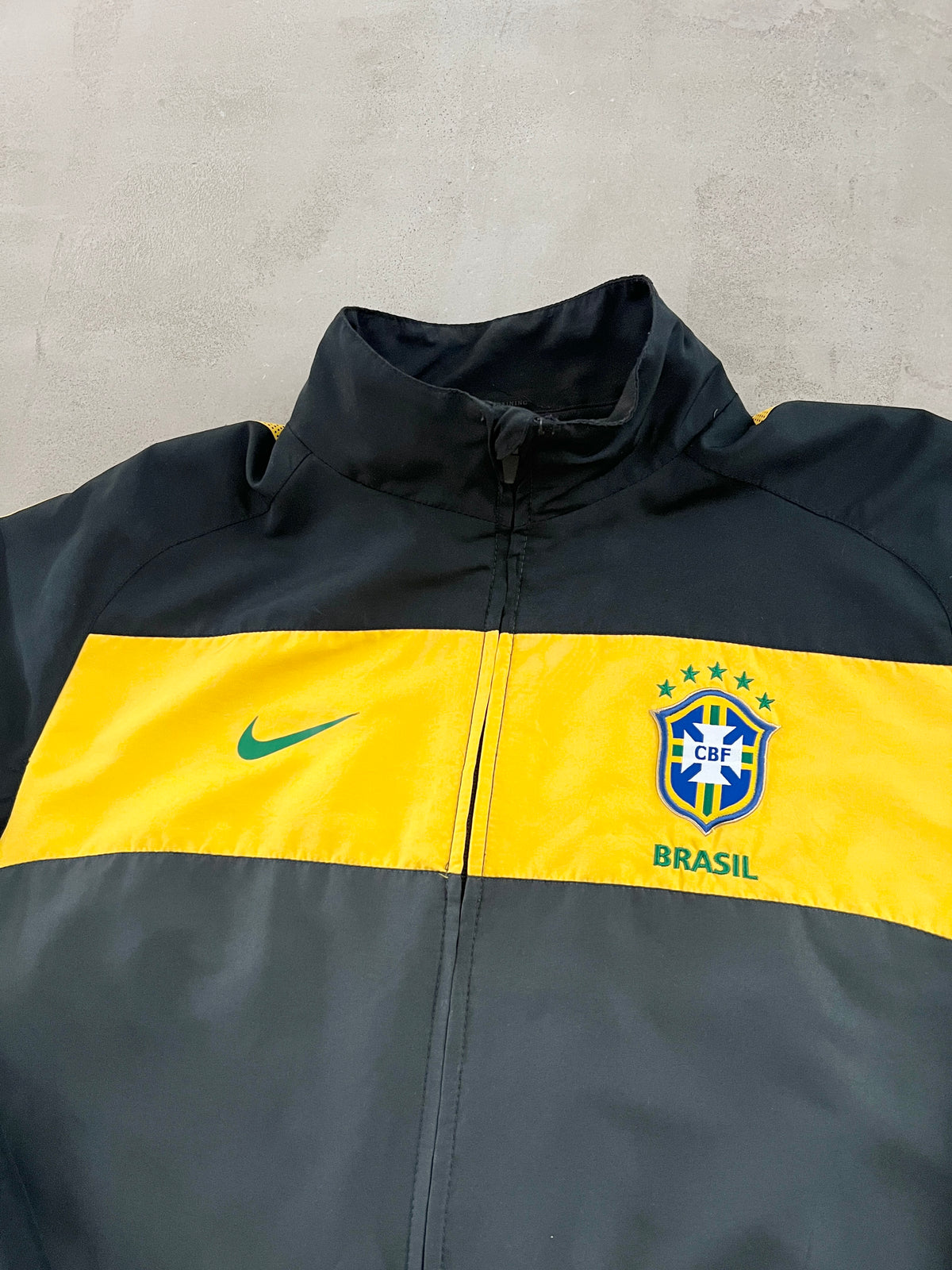 GREY BRAZIL NIKE TRACK JACKET - 2000S - XL