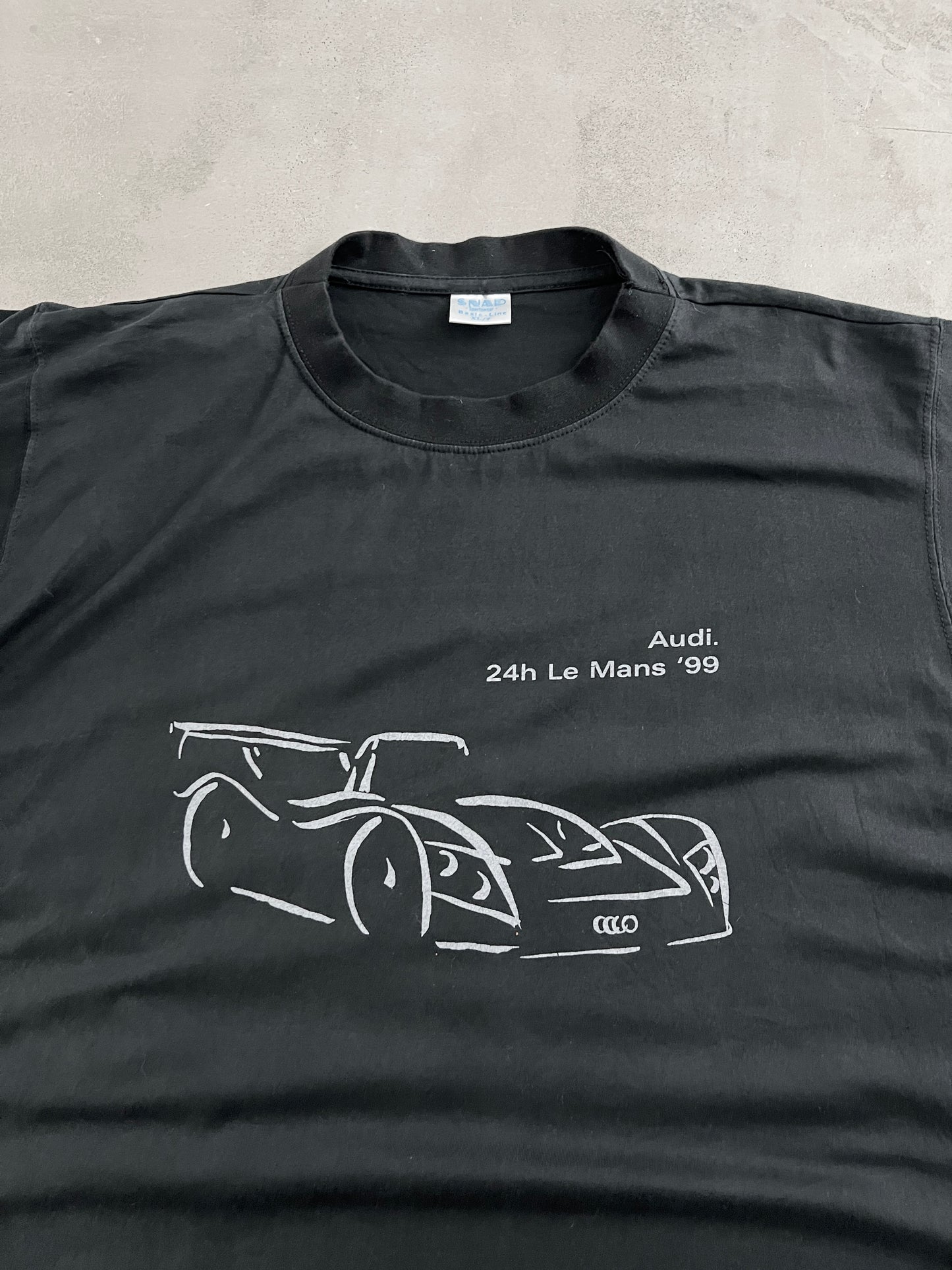 BLACK AUDI 24H LE MANS RACING TEE - 1999 - XL