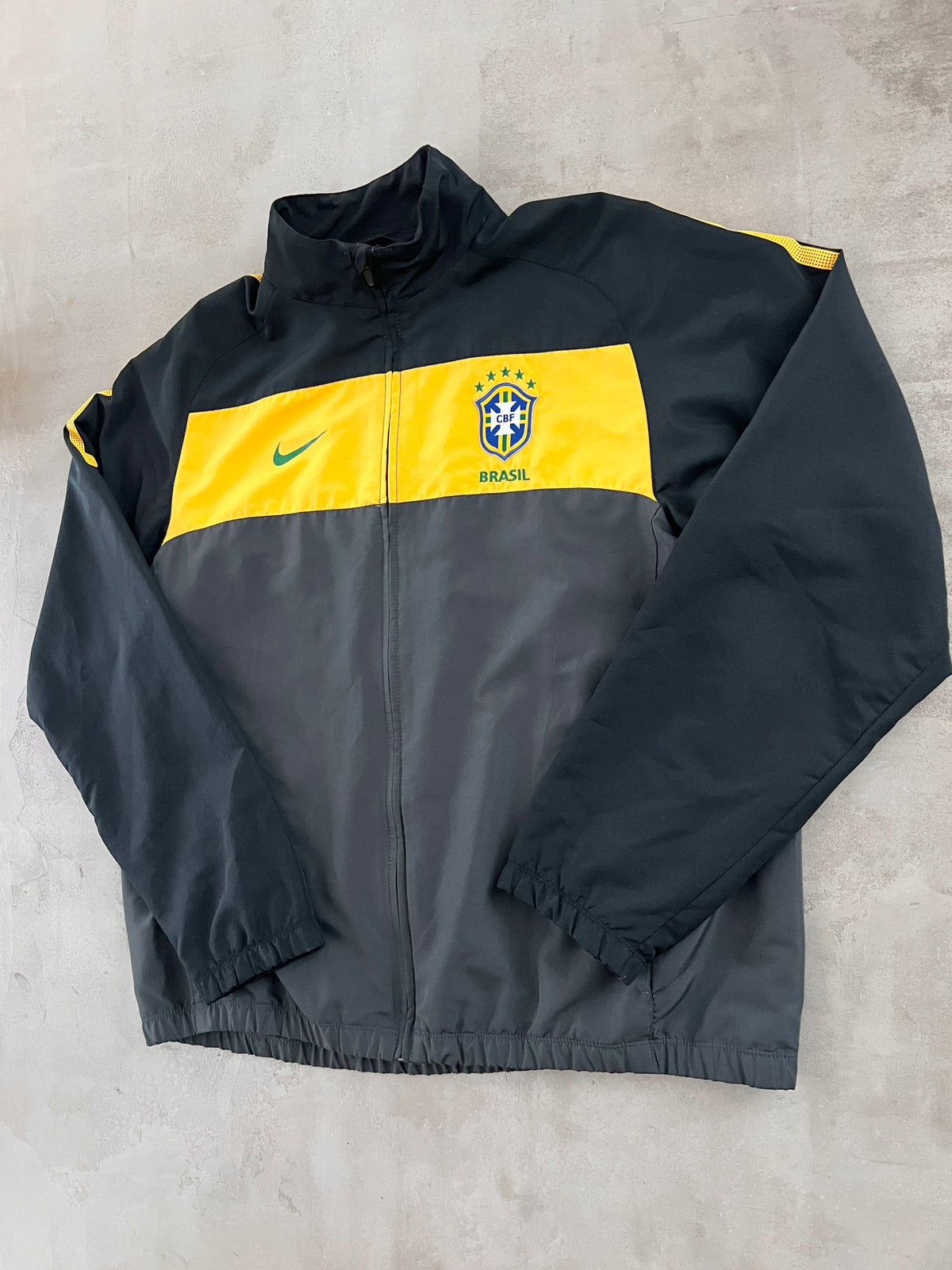GREY BRAZIL NIKE TRACK JACKET - 2000S - XL
