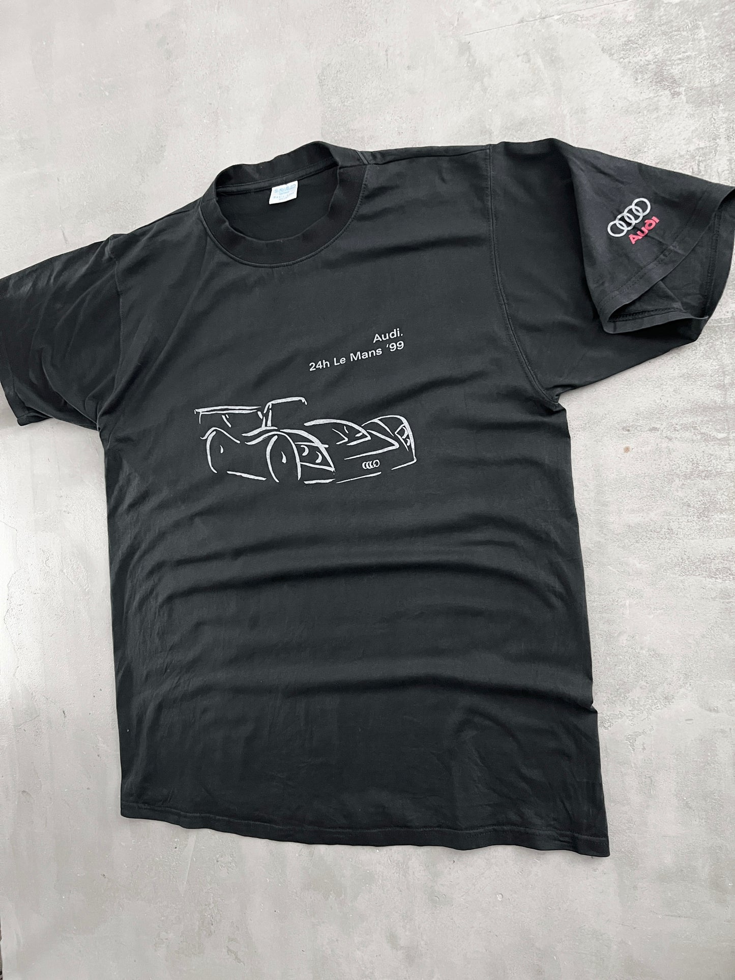 BLACK AUDI 24H LE MANS RACING TEE - 1999 - XL