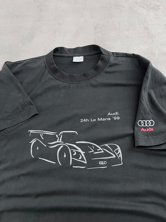 BLACK AUDI 24H LE MANS RACING TEE - 1999 - XL