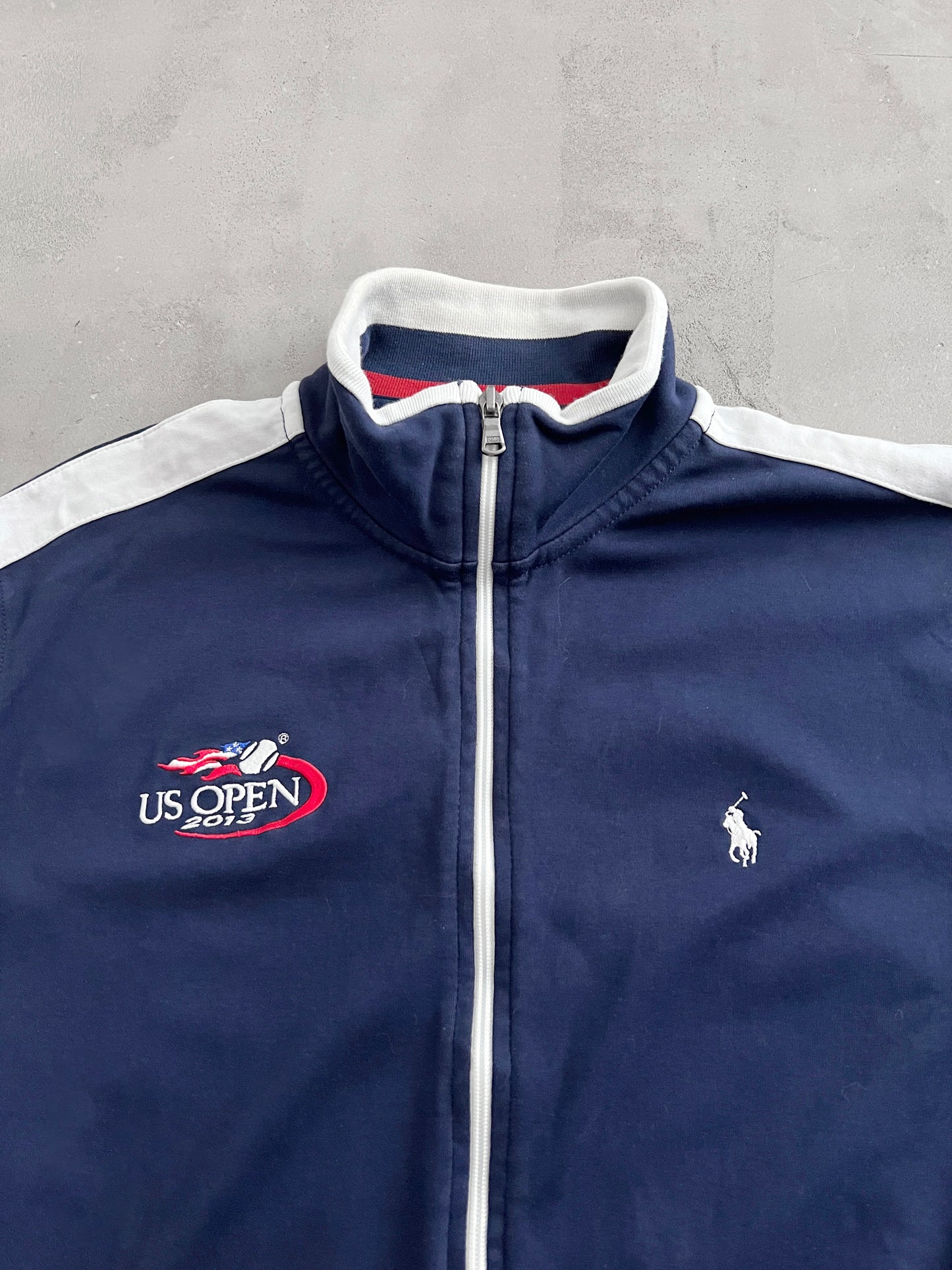 NAVY US OPEN RALPH LAUREN JACKET - 2000S - L/M