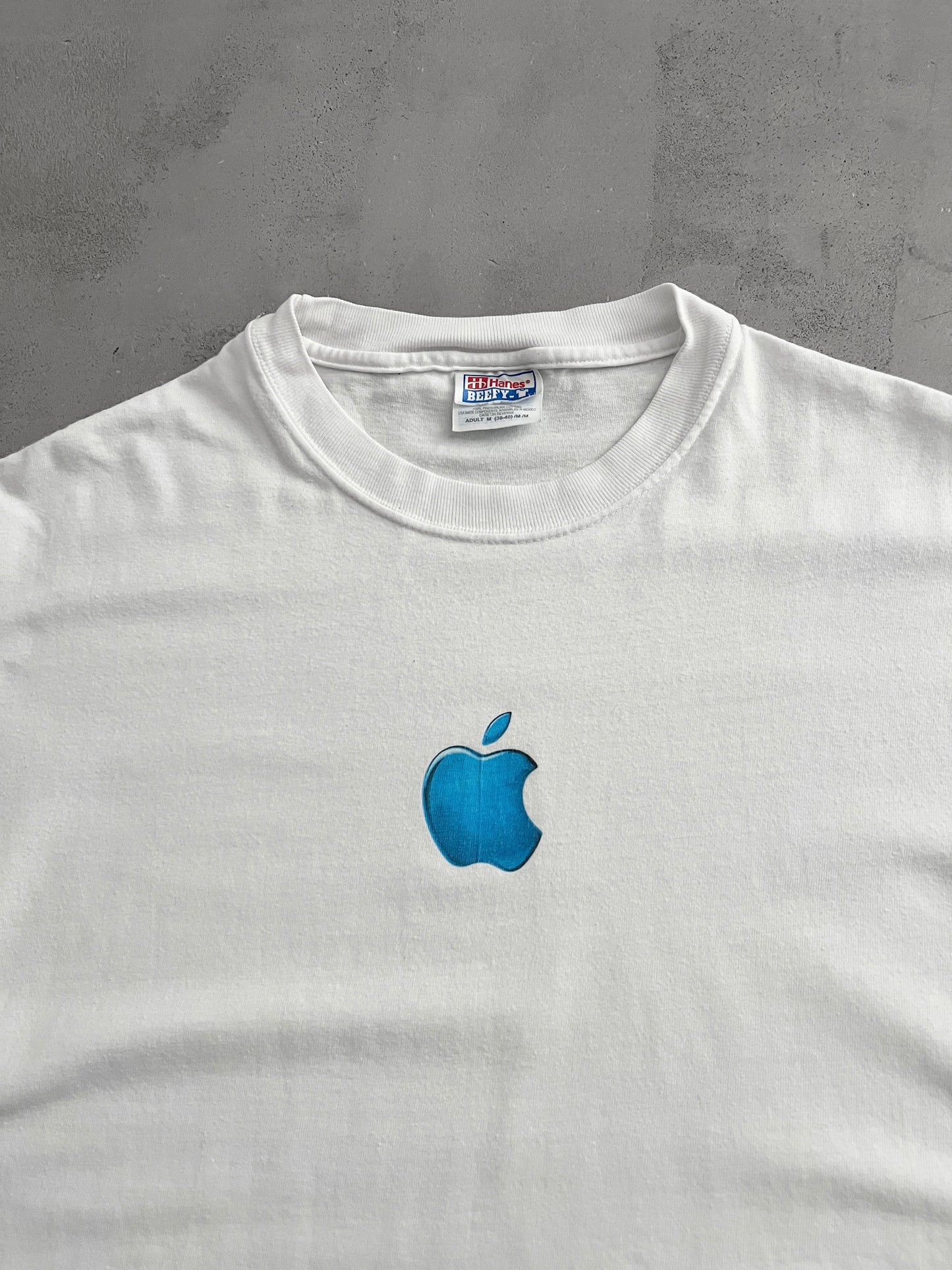 WHITE APPLE TEE - 2000S - L