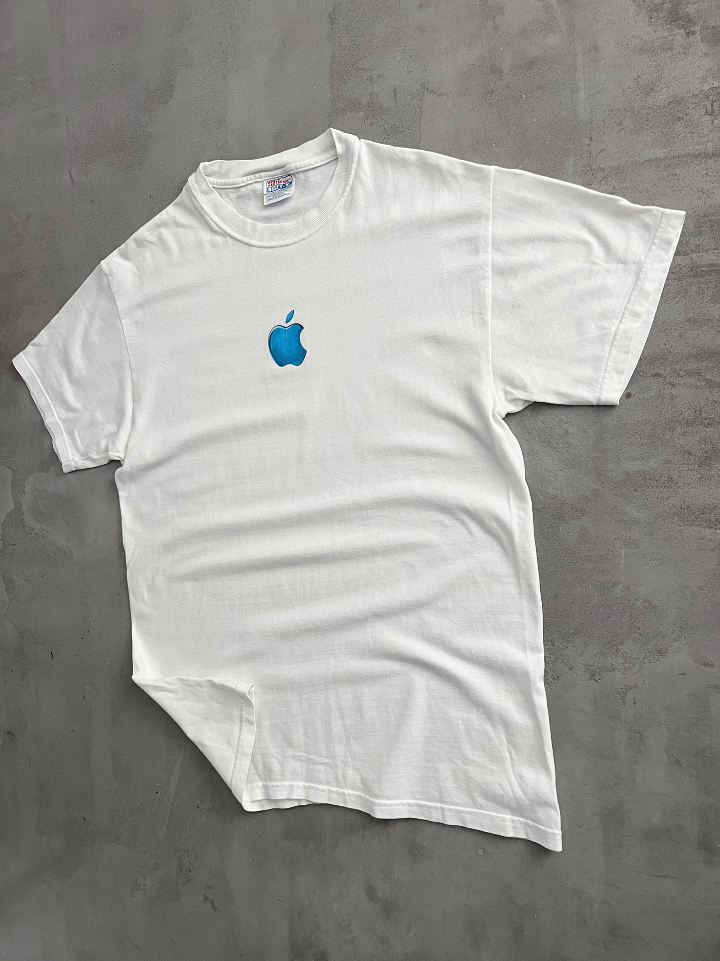 WHITE APPLE TEE - 2000S - L