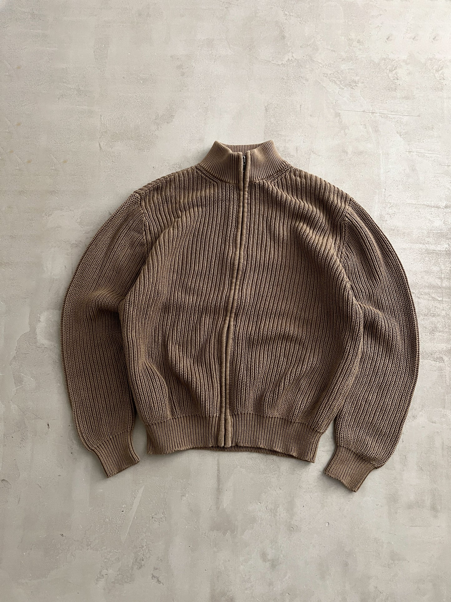 MOCHA LL BEAN KNIT JACKET - 2000S - M/L
