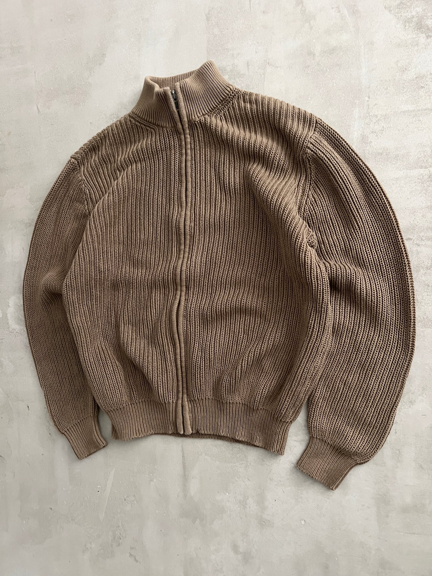 MOCHA LL BEAN KNIT JACKET - 2000S - M/L