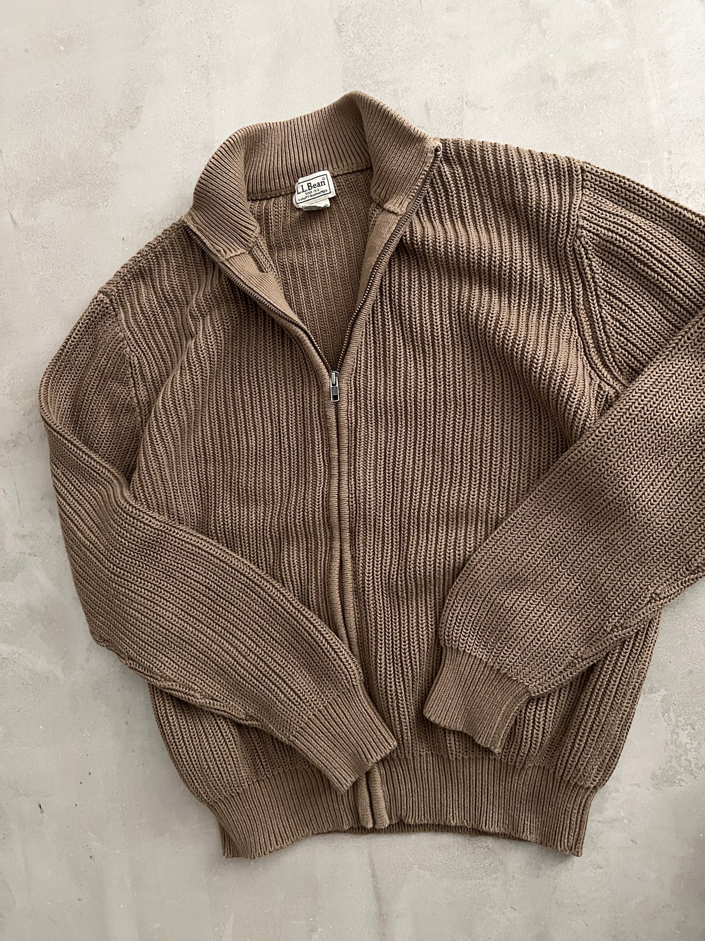 MOCHA LL BEAN KNIT JACKET - 2000S - M/L
