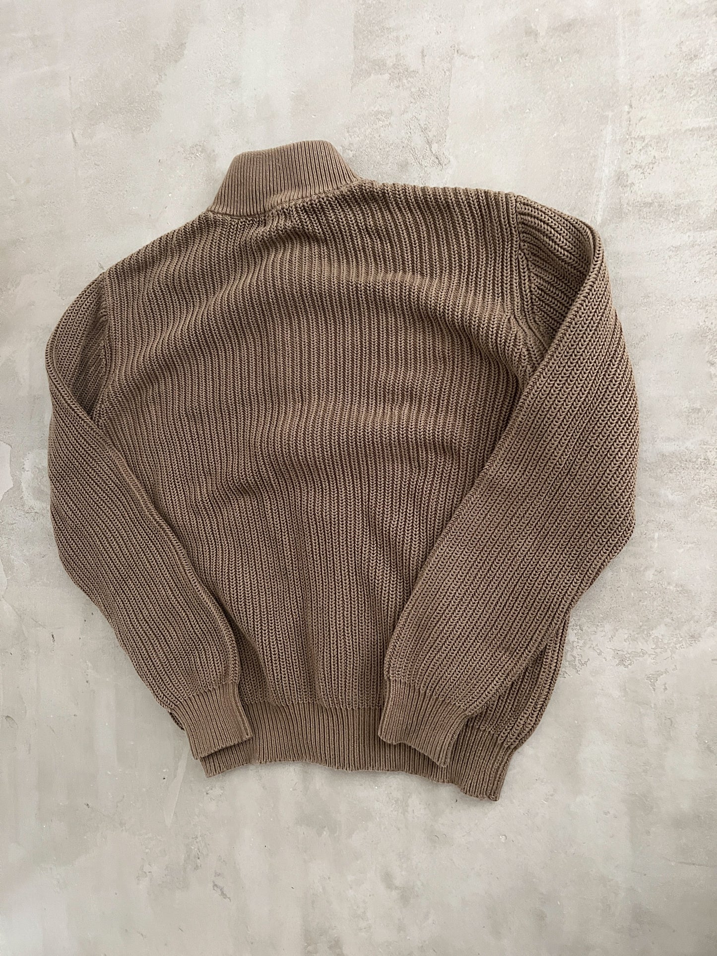 MOCHA LL BEAN KNIT JACKET - 2000S - M/L