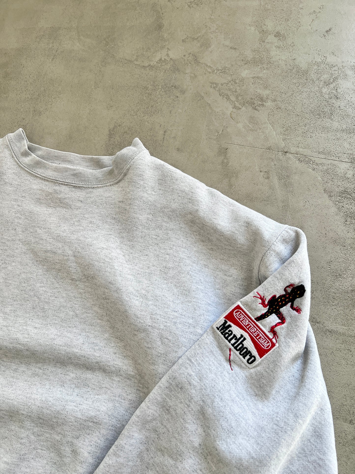 GREY MARLBORO SWEATER - 1990S - M