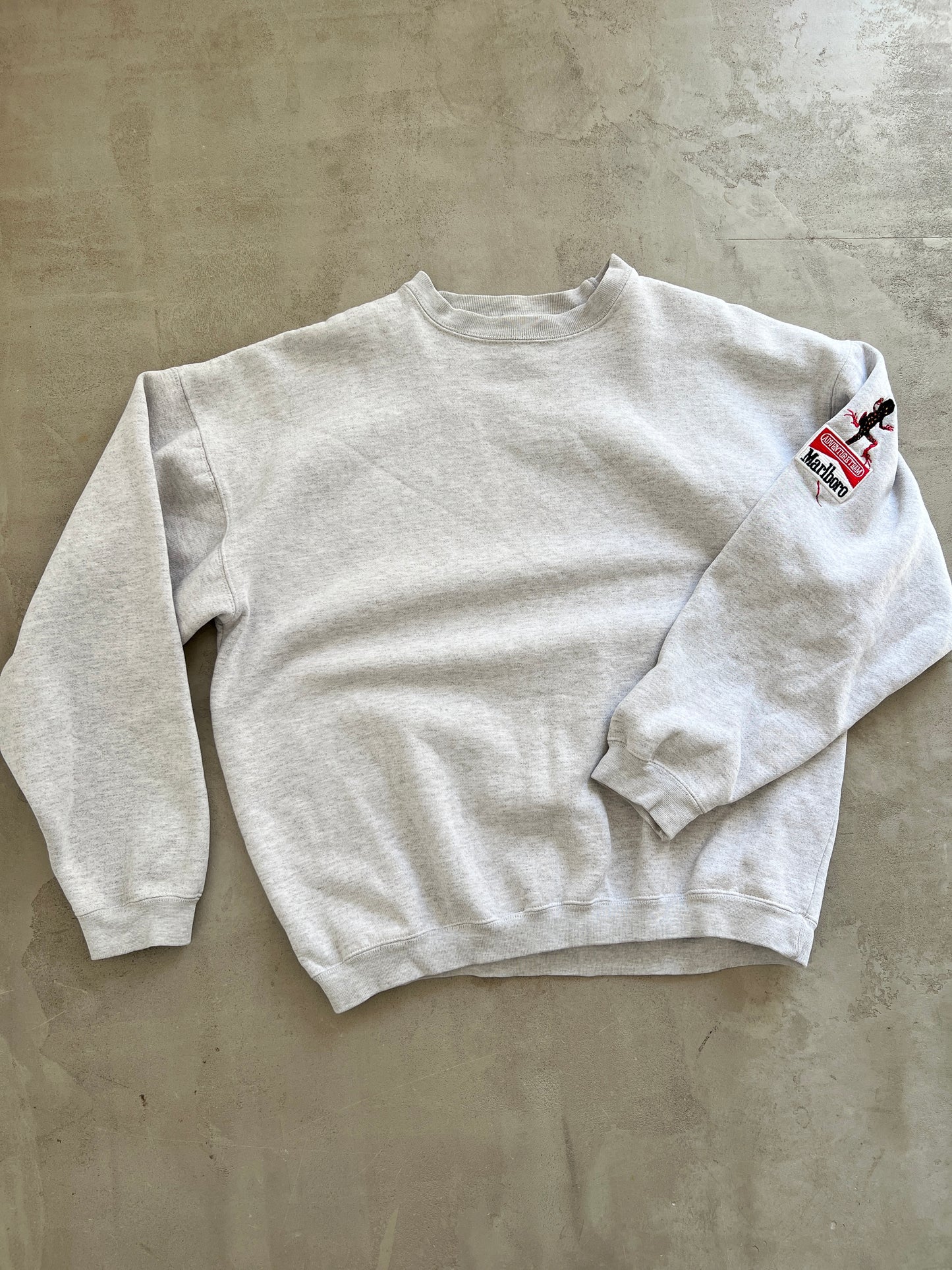 GREY MARLBORO SWEATER - 1990S - M