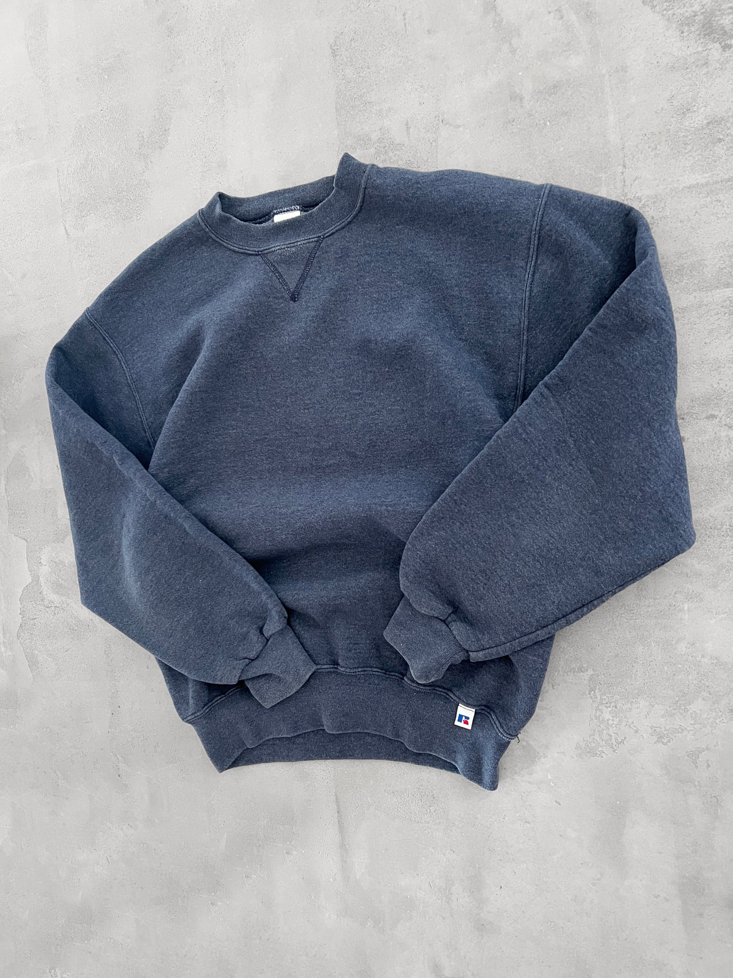 BLUE/GREY RUSSELL SWEATER - 1990S - M/S