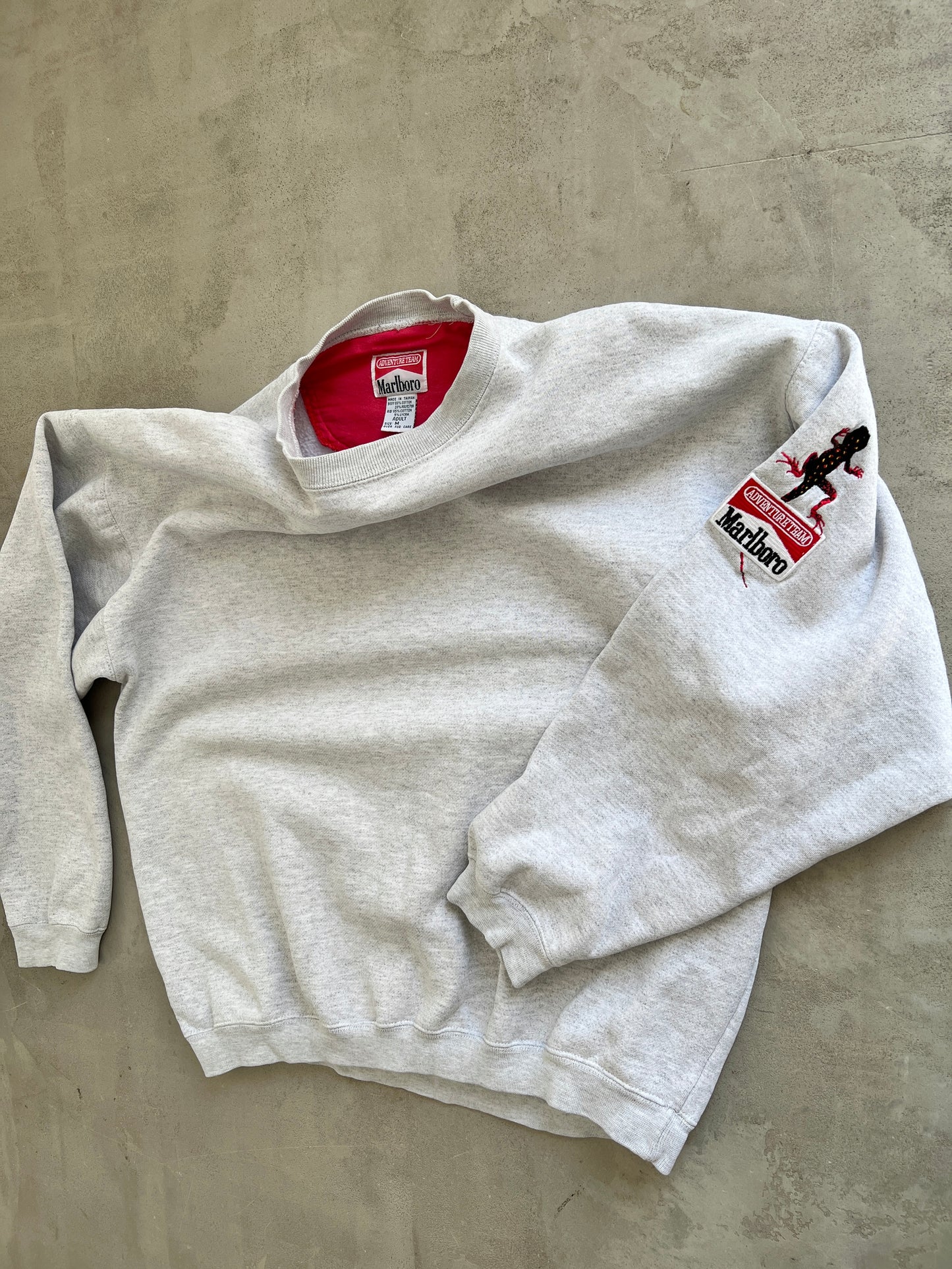 GREY MARLBORO SWEATER - 1990S - M