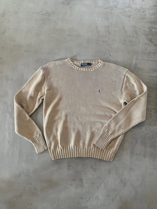 BEIGE RALPH LAUREN KNIT - 2000S - M
