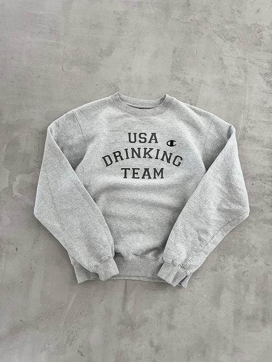GREY CHAMPION DRIKING TEAM SWEATER - 2000S - S