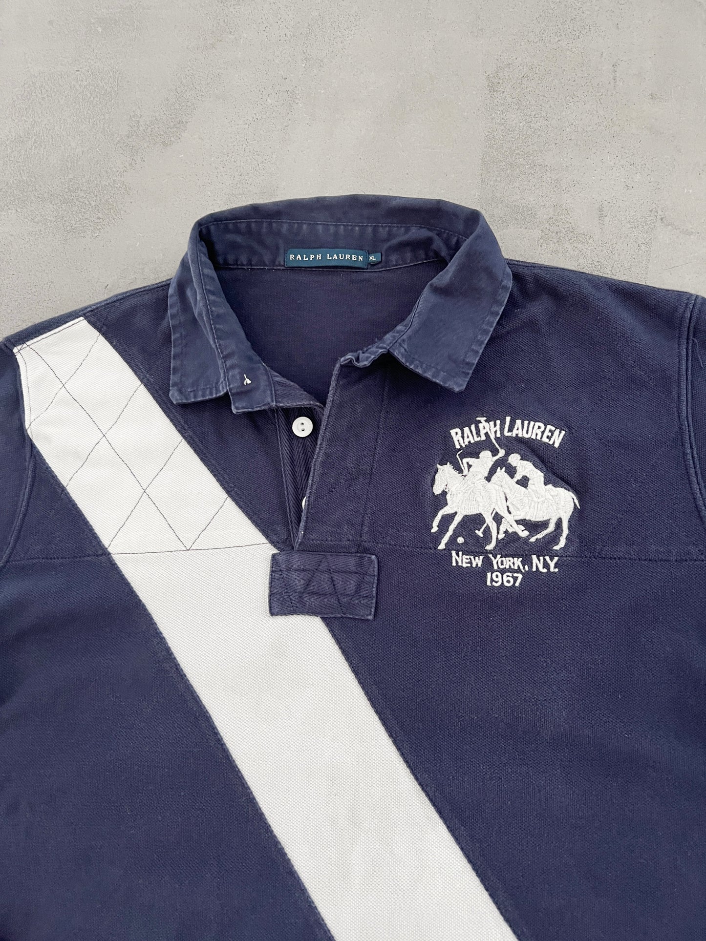 NAVY RALPH LAUREN LONGSLEEVE - 2000S - S/M