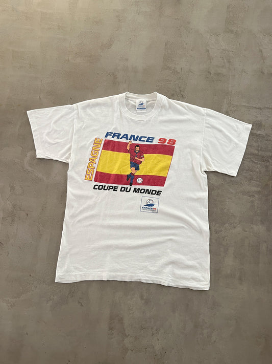 WHITE FRANCE WORLD CUP TEE - 1998 - M