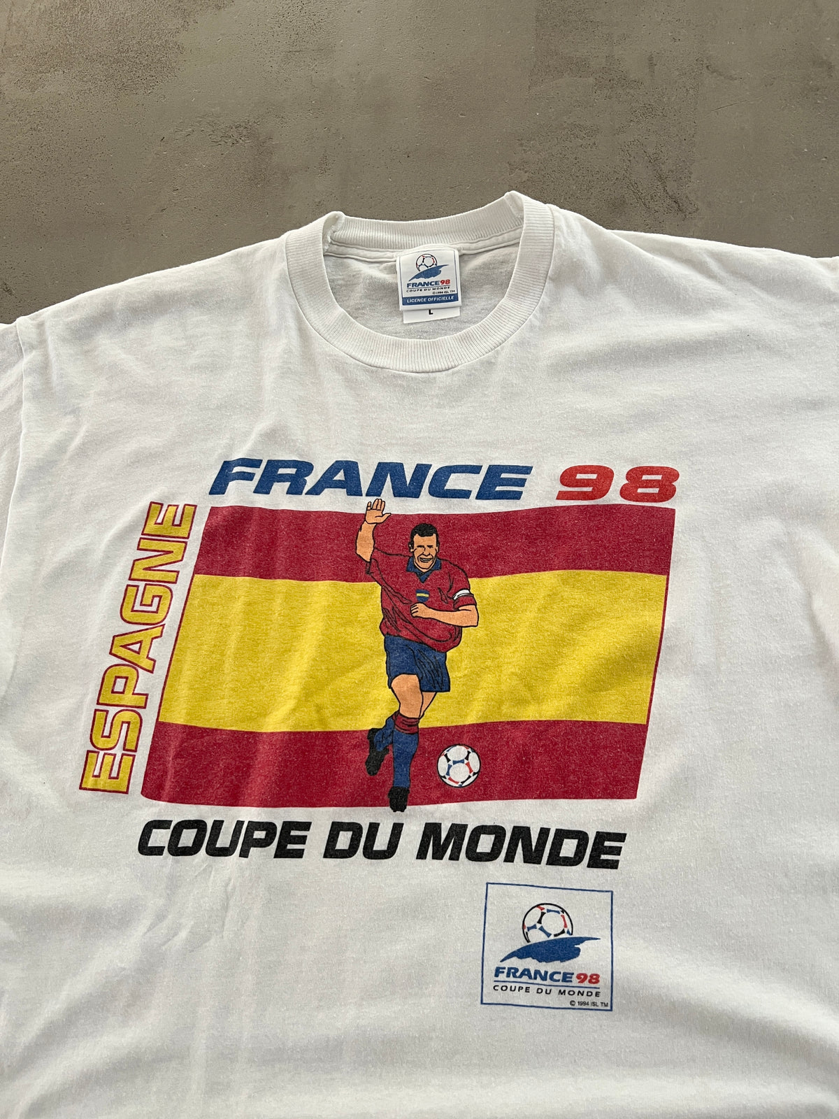 WHITE FRANCE WORLD CUP TEE - 1998 - M