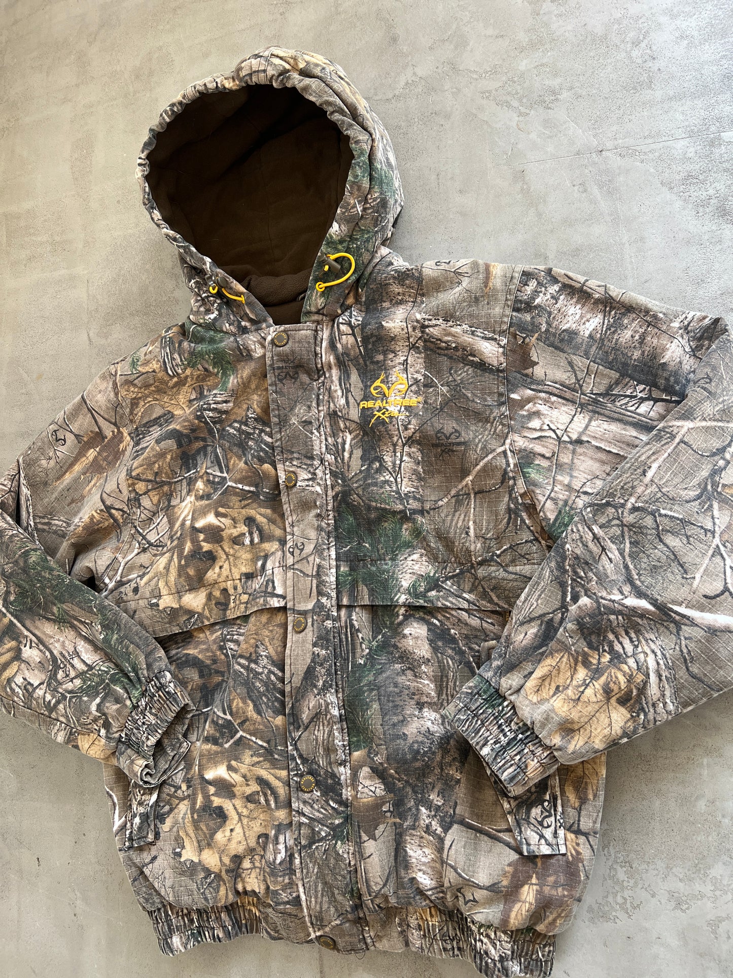 REALTREE ZIP UP HOODIE - 1990S - L