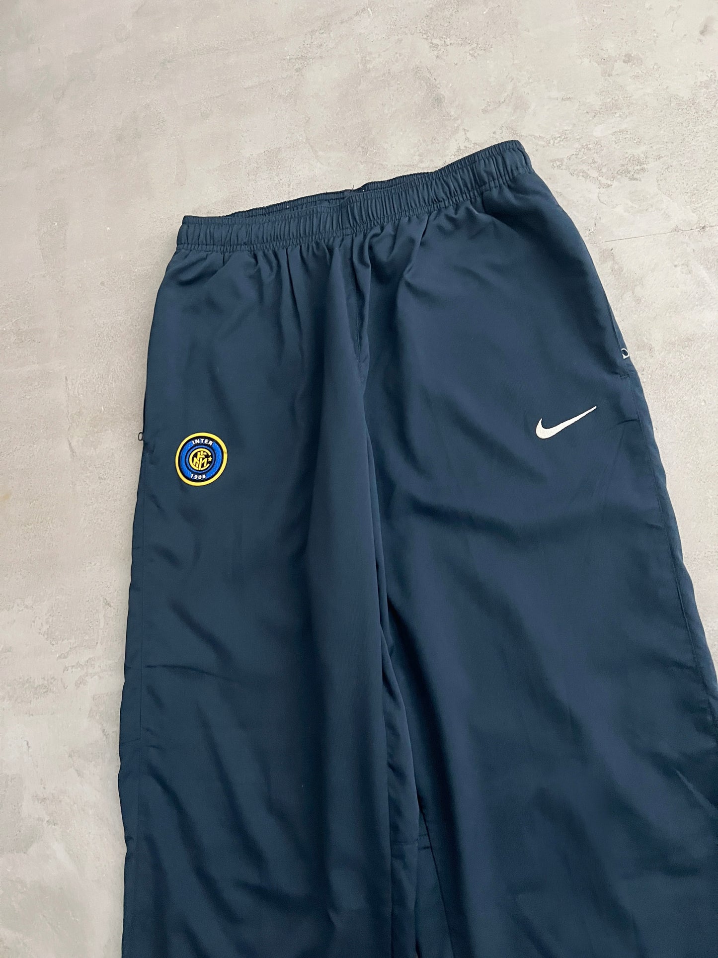NAVY INTER MILAN NIKE TRACK PANTS - 2000S - M/L