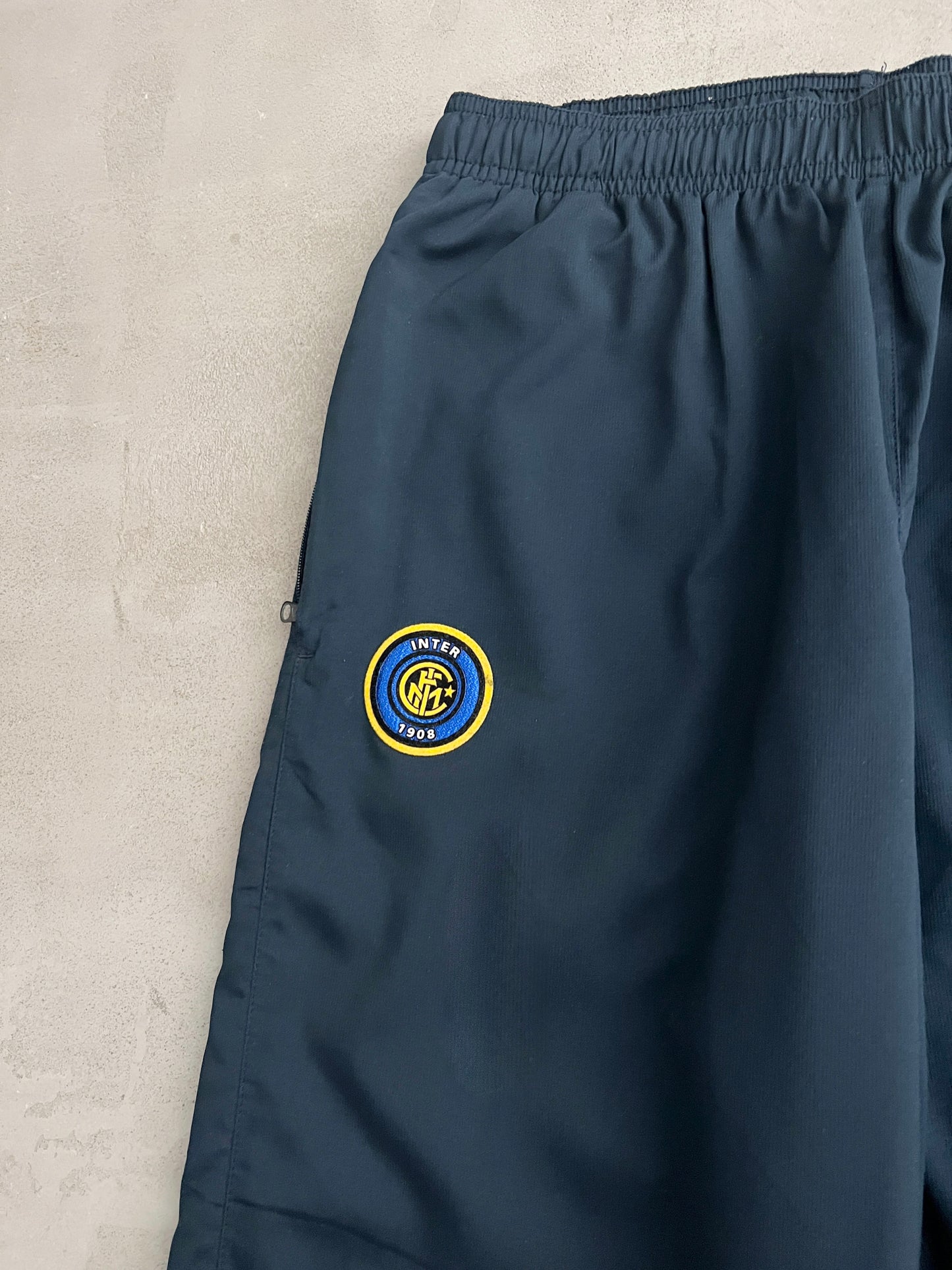 NAVY INTER MILAN NIKE TRACK PANTS - 2000S - M/L