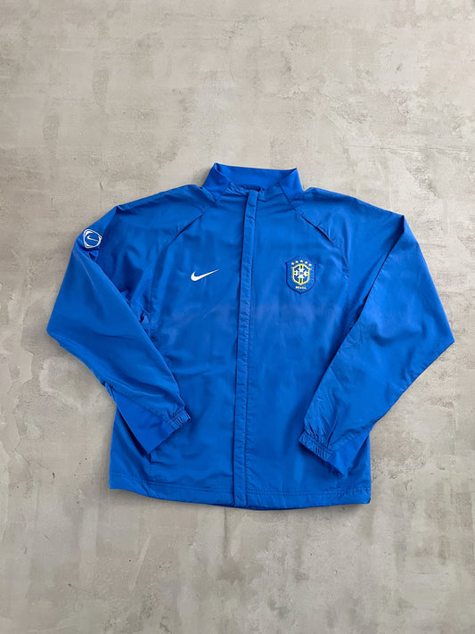 BLUE BRAZIL NIKE TRACK JACKET - 2000S - M