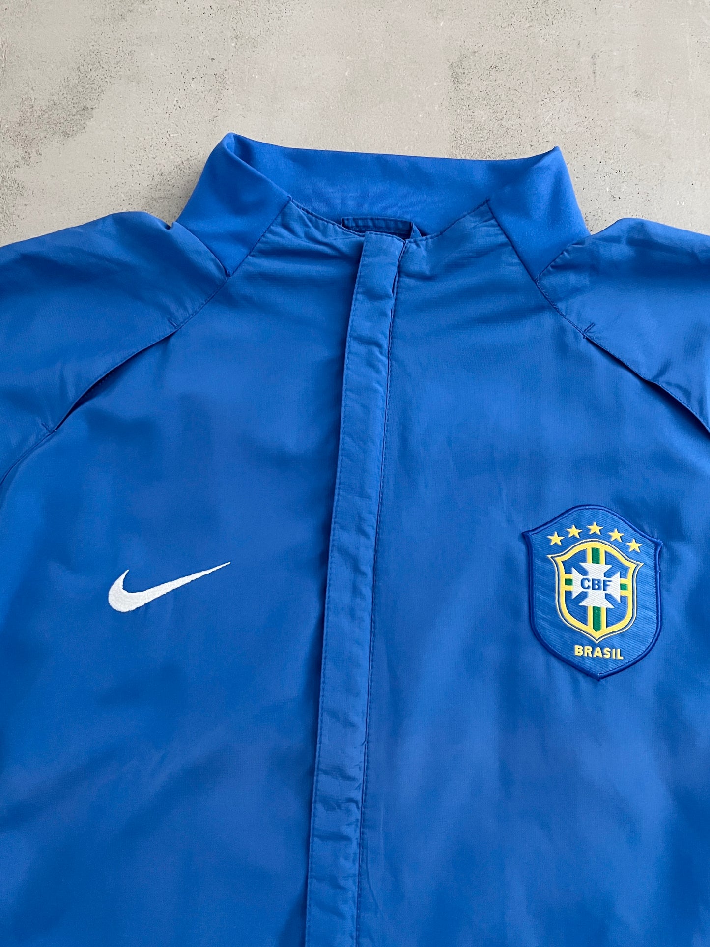 BLUE BRAZIL NIKE TRACK JACKET - 2000S - M
