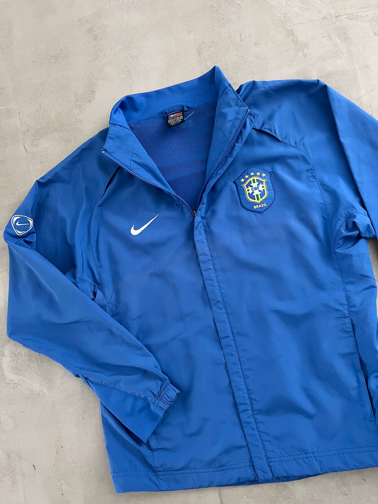 BLUE BRAZIL NIKE TRACK JACKET - 2000S - M