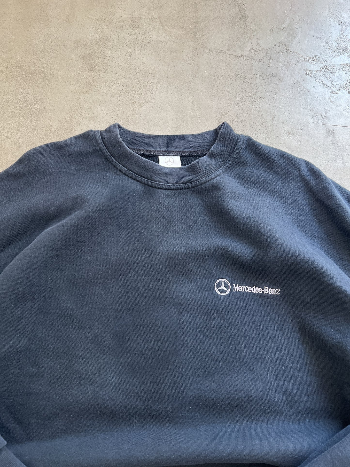 BLACK MERCEDES BENZ SWEATER - 2000S - L