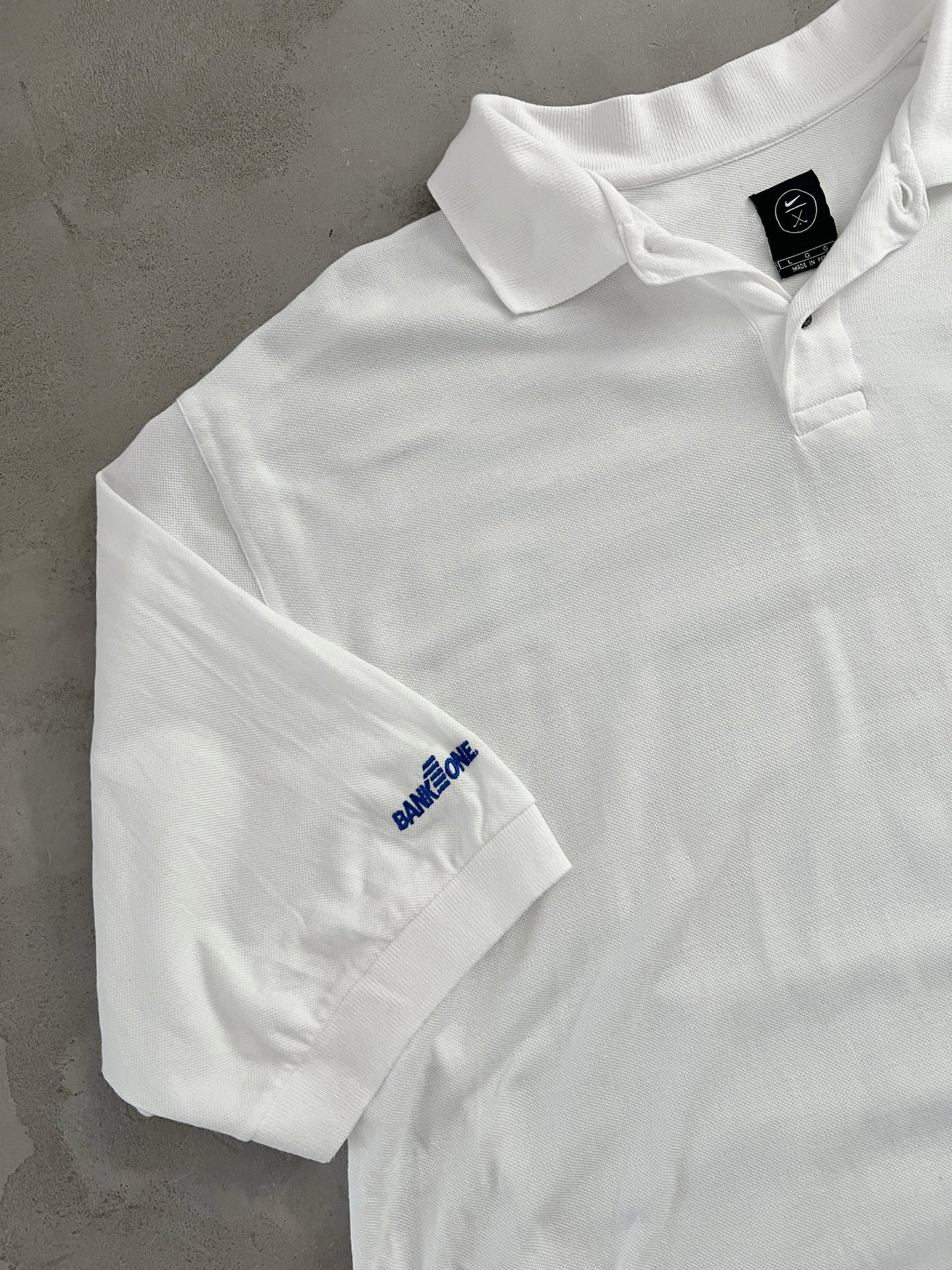 WHITE NIKE GOLF TOUR TEE - 1990S - XL