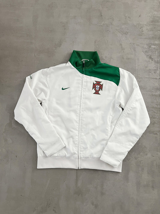 WHITE/GREEN PORTUGAL NIKE JACKET - 2000S - S