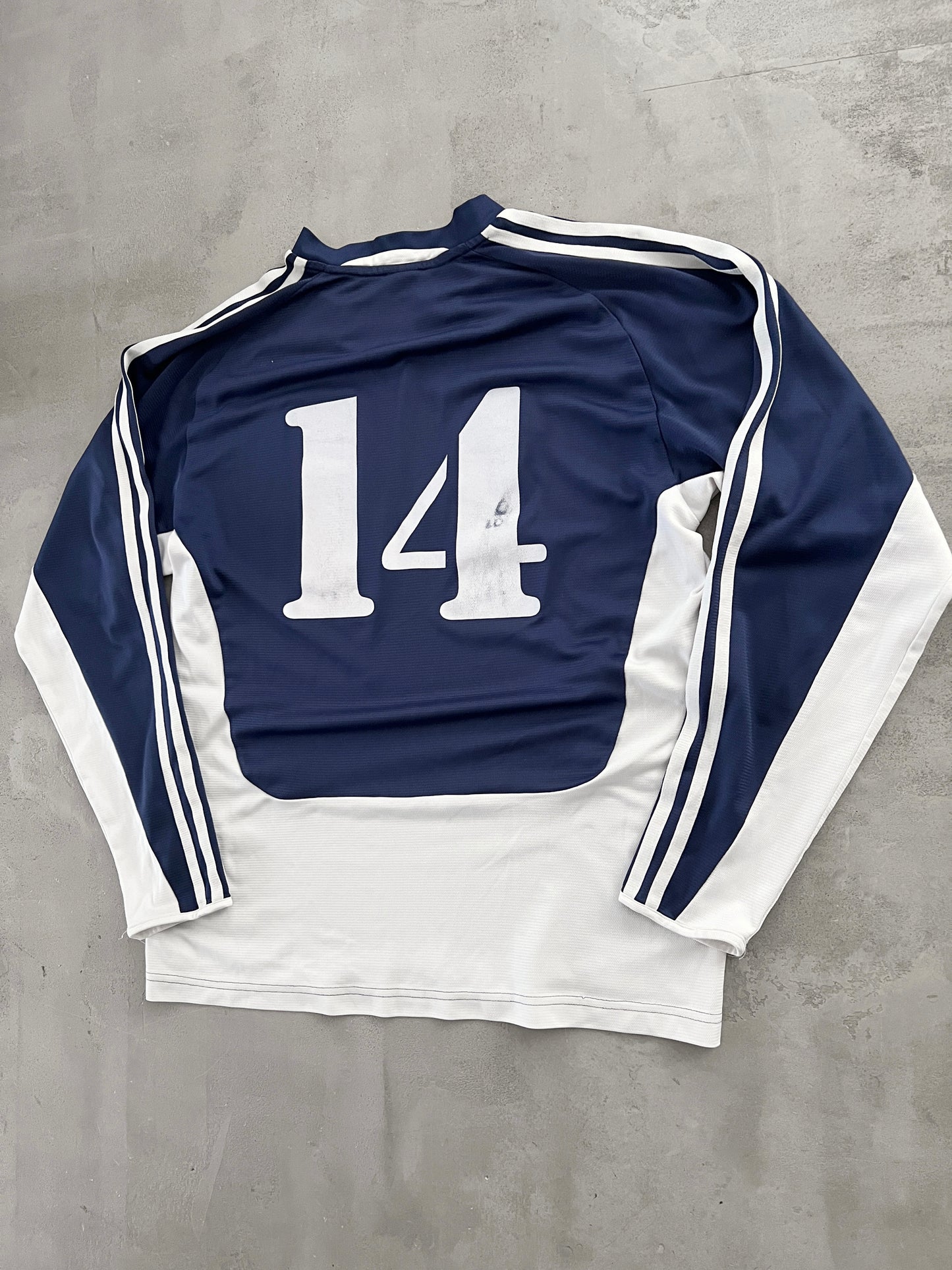 NAVY PLAYSTATION 2 ADIDAS LONGSLEEVE - 2000S - M