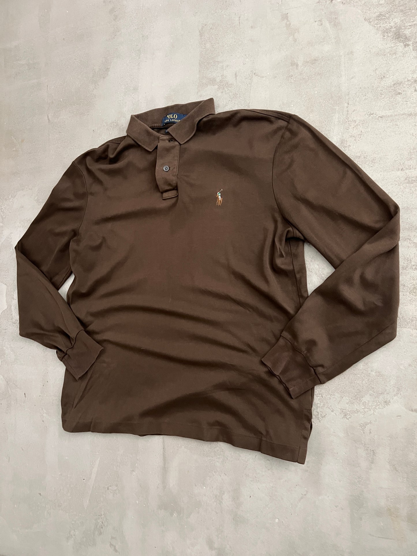 MOCHA RALPH LAUREN LONGSLEEVE - 2000S - S